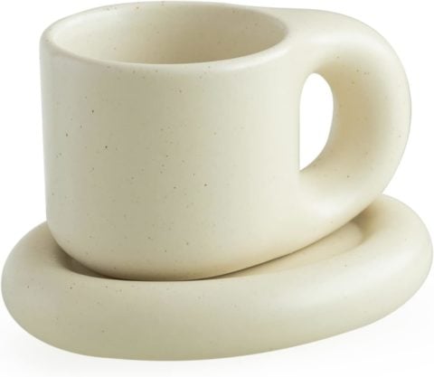 chunky-cup-set chunky cup and saucer, best stylish gifts under $50
