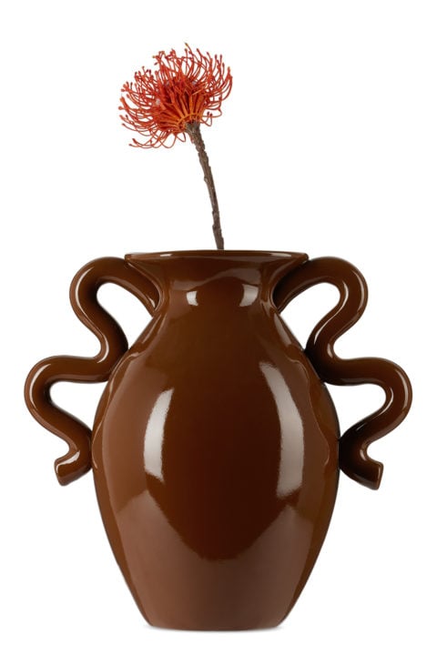 FERM LIVING Ferm Living Brown Verso Table Vase
