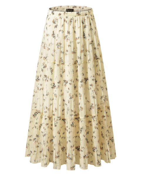 floral maxi skirt, best beach cover-ups