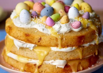 Easter coconut and lemon cake recipe