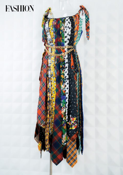 VOILA_MostStylistThrifter_07_0424 Dress made from upcycled neckties
