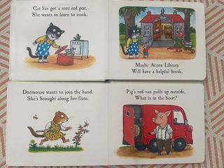 Inside books from the Tales of Acorn Wood collection