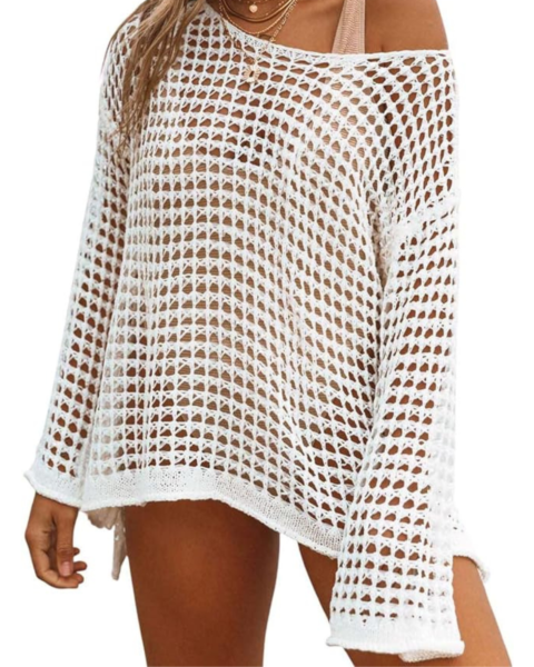 amazon beach tunic crochet tops