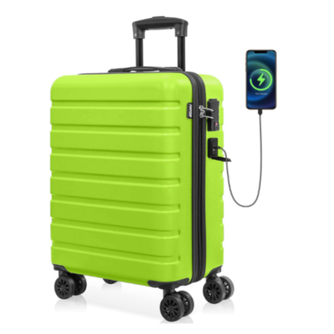 any-zip Carry on Luggage AnyZip PC ABS Hardside Luggage, best travel bags for men
