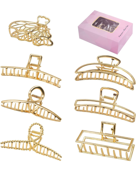 golden claw hair clips