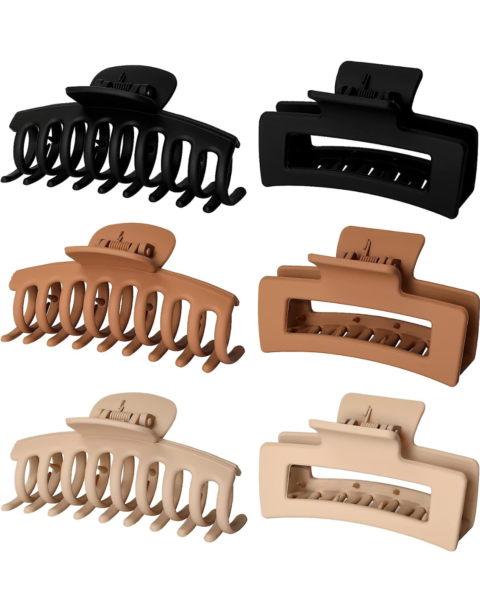 neutral claw hair clips