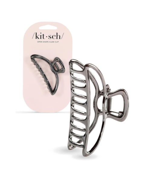 silver hair clips