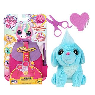 Little Live Pets | Scruff-A-Luvs Cutie Cuts - Lil' Snippers. Plush Rescue Pet. Cut Fur, Reveal, Groom With Comb, & Display With Backpack Packaging.