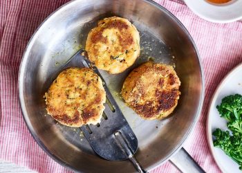 Sweet potato and courgette fish cakes recipe