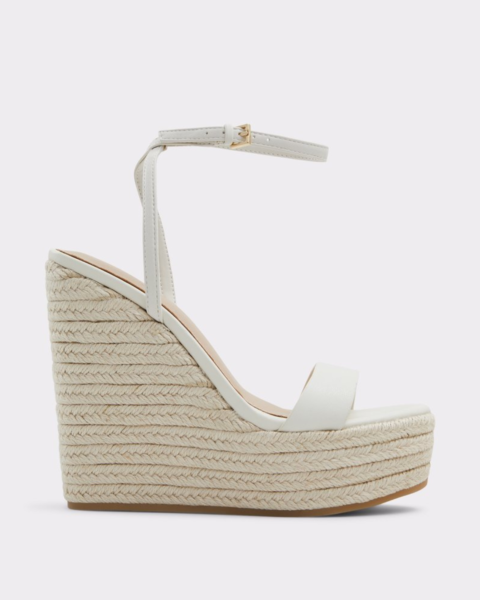 aldo white platform sandals