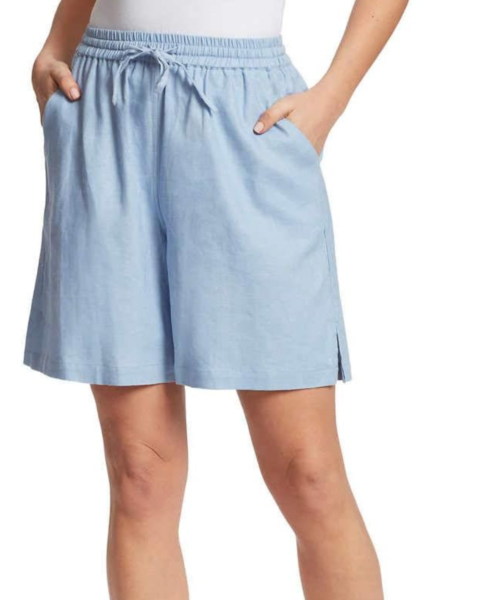 gloria vanderbelt linen shorts