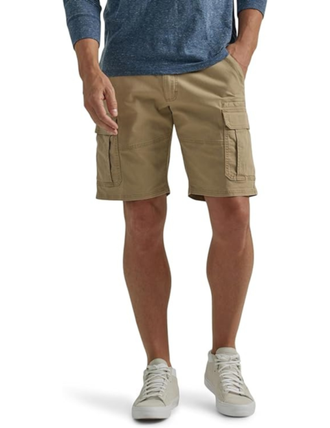wrangler Wrangler Mens Classic Relaxed Fit Stretch Cargo Short, best men's shorts