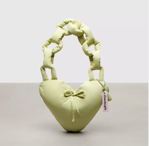 Screenshot 2024-05-08 at 1.25.20 PM Green puffy heart with a link strap