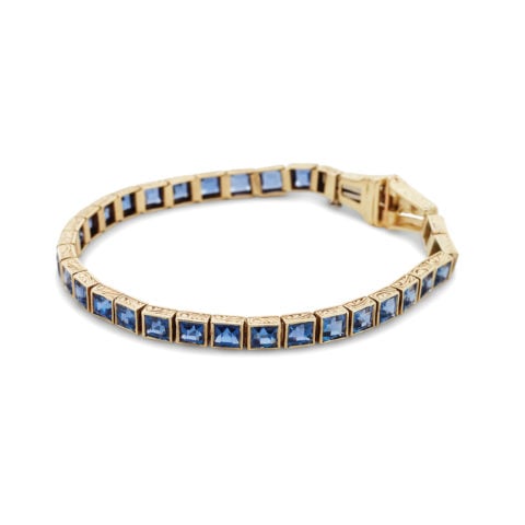 SustainableJewellery_6 Brockton Gems 1921 Sapphire Tennis Bracelet