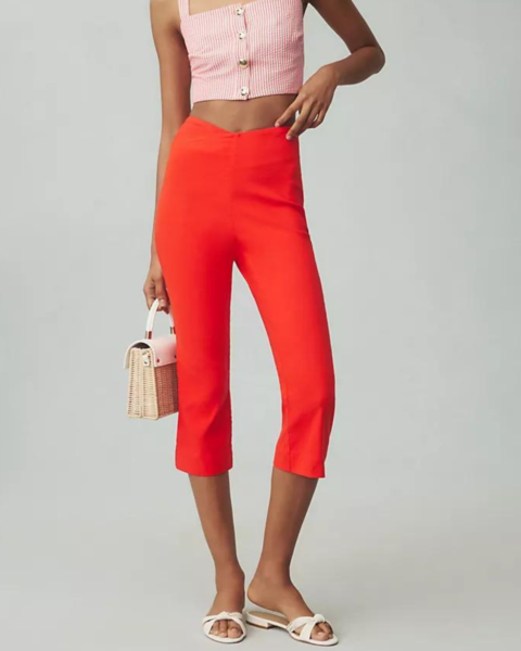 anthropologie capri pants