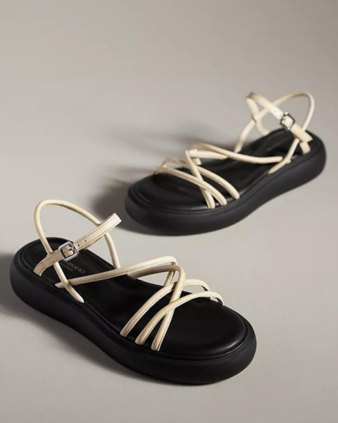 anthropoogie strappy sandals
