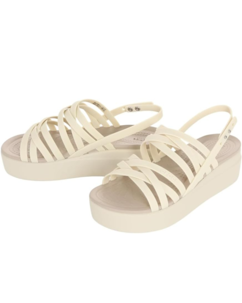 crocs platform strappy sandals