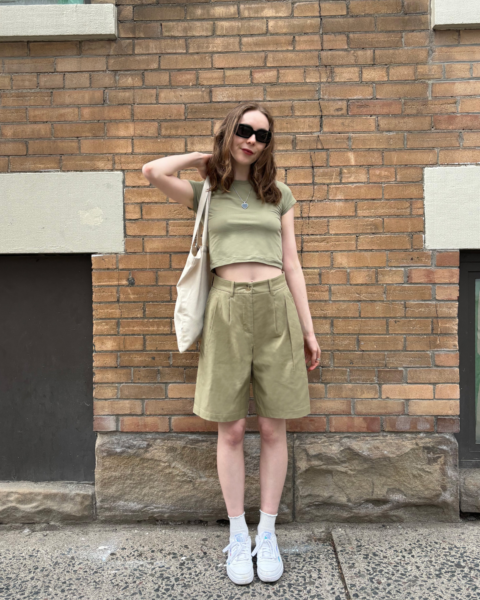 frank and oak bermuda shorts for women