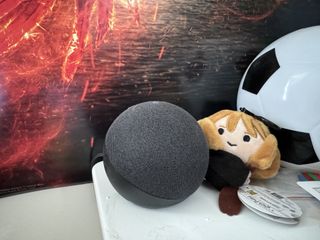 An Echo Dot in our writer's daughter's bedroom