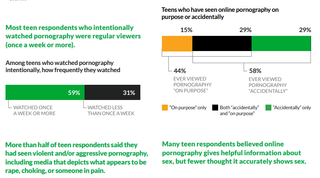 Common Sense Media infographic on porn