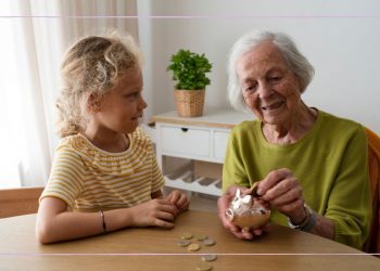 74% grandparents providing financial support for grandchildren – this is the most common expense (it’s not childcare)