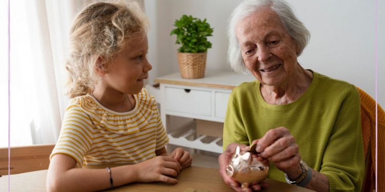 74% grandparents providing financial support for grandchildren – this is the most common expense (it’s not childcare)