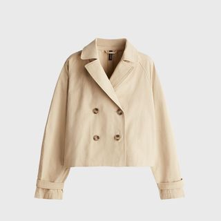 Image of cropped trench coat