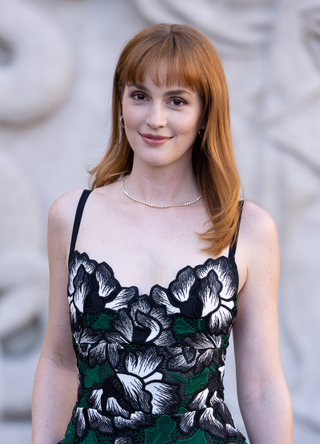 Leighton Meester attends the Elie Saab Womenswear Fall/Winter 2025-2026 show as part of Paris Fashion Week at Palais De Tokyo on March 08, 2025 in Paris, France