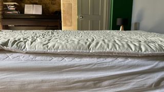 Floks Wool Mattress Topper from the side