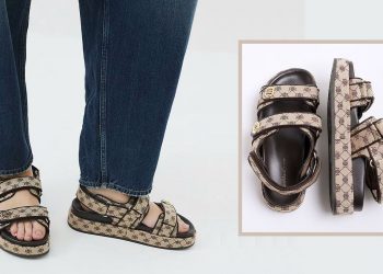 These monogram sandals from River Island immediately reminded me of Louis Vuitton’s iconic footwear – I’m snapping them up before they sell out