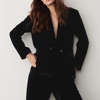 black velvet blazer