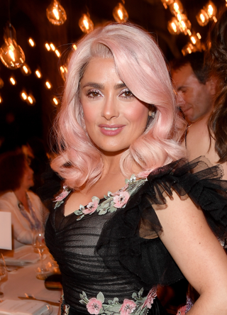 Salma Hayek attends the Women in Motion Awards Dinner at the 70th Cannes Film Festival at Place de la Castre on May 21, 2017 in Cannes, France