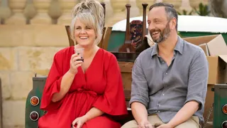 Jean and Dom in The Madame Blanc Mysteries