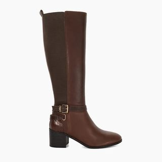 Dune Leather Knee High Boots