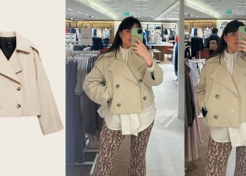 This Mango women’s cropped trench coat is the ultimate buy
