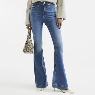 River Island Blue Flared Jeans
