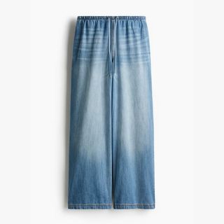 wide leg jeans with elasticated waist