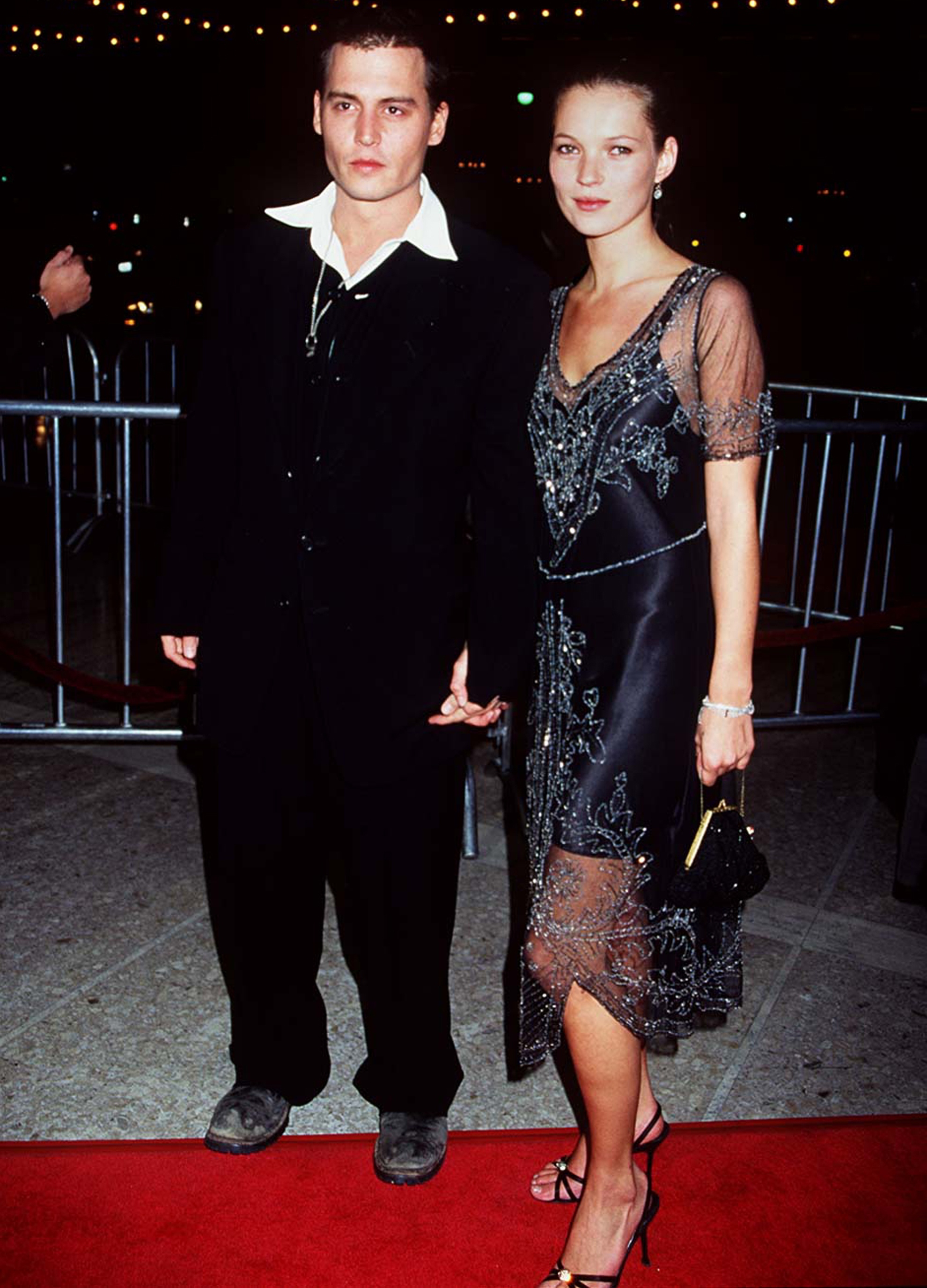 Kate Moss in embellished dress