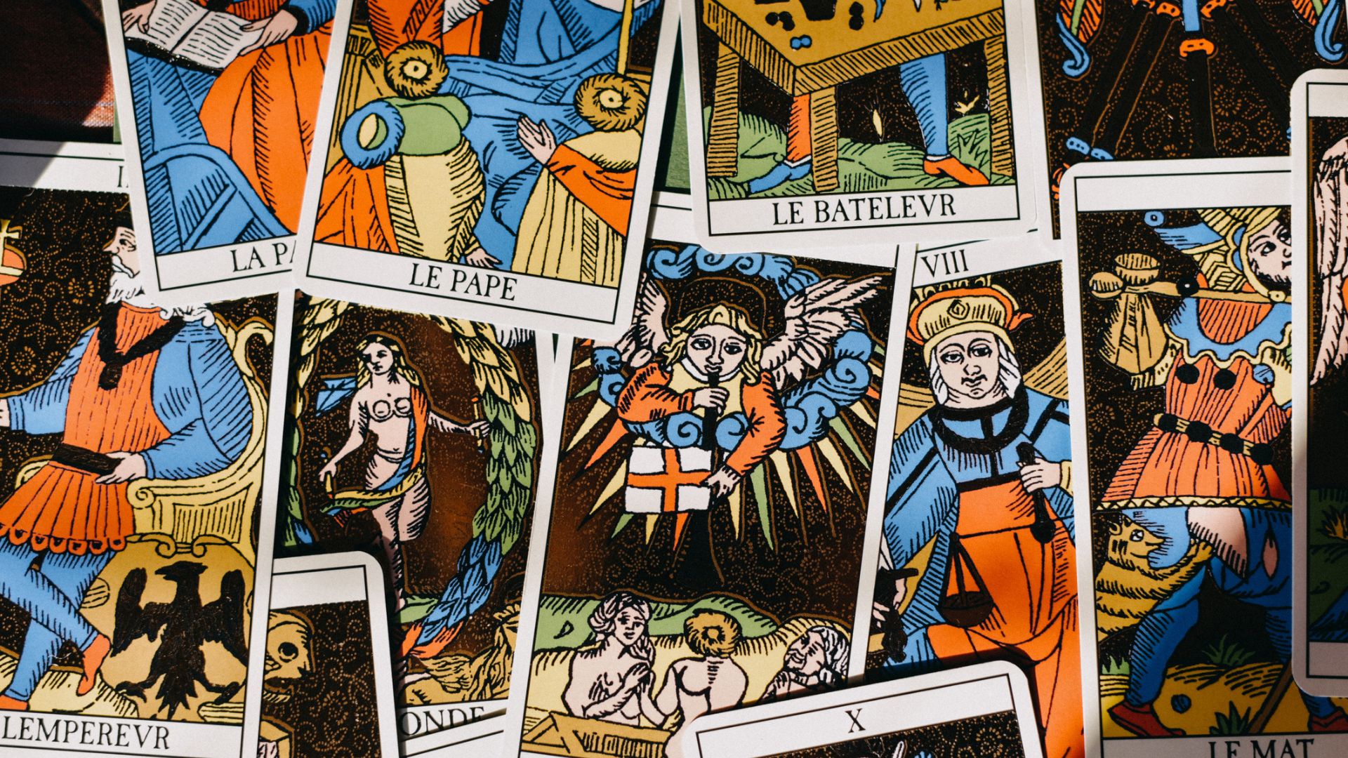 A collection of tarot cards
