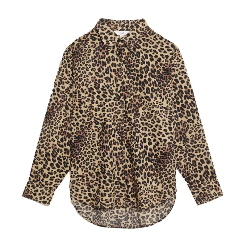 cut out image of a leopard print shirt from M&S
