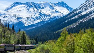 Skagway to Skagway train in Alaska, USA