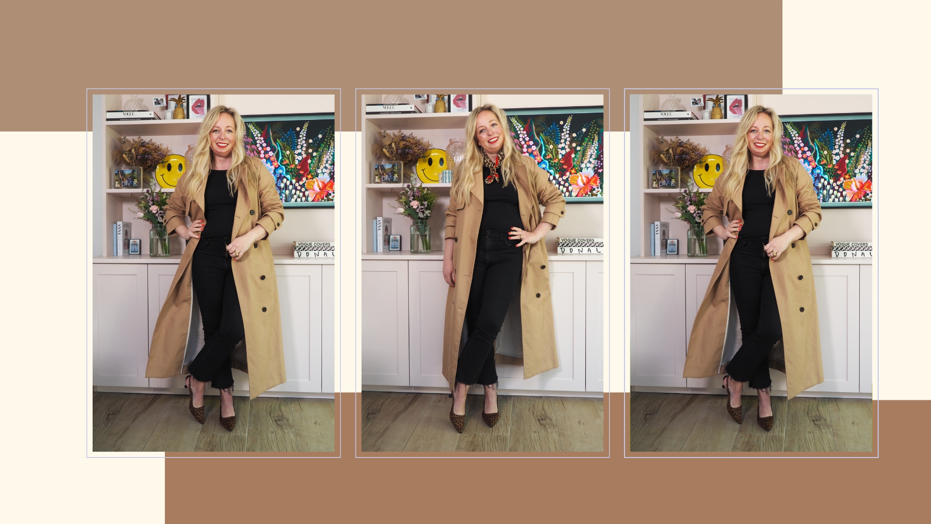 composite image of Antonia Kraskowski wearing leopard print shoes