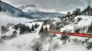 Zermatt to Saint Moritz train