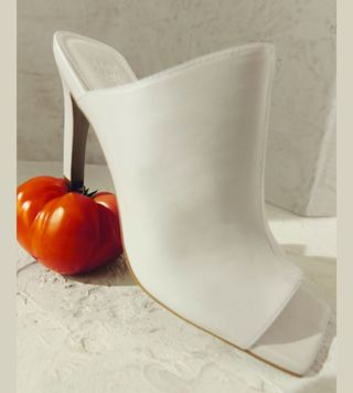 Image of white mules