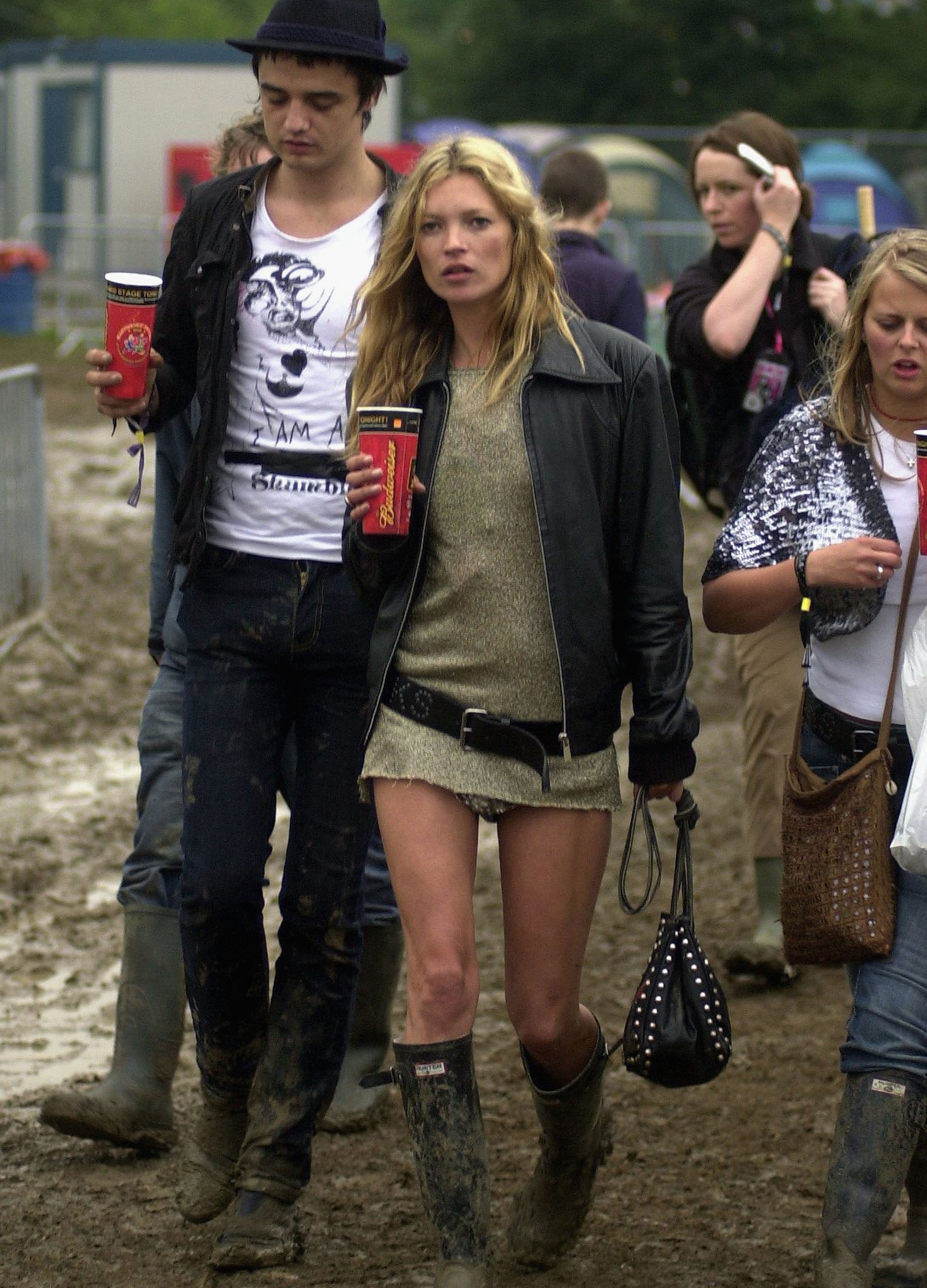 Kate Moss at Glastonbury 2005
