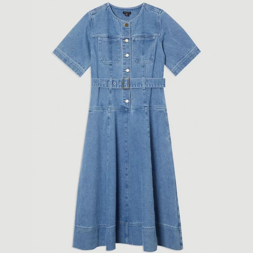 Karen Millen Denim Midi Dress