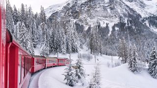 Preda to Bergun train in Switzerland