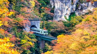 Naruko Onsen to Nakayamadaira-Onsen train