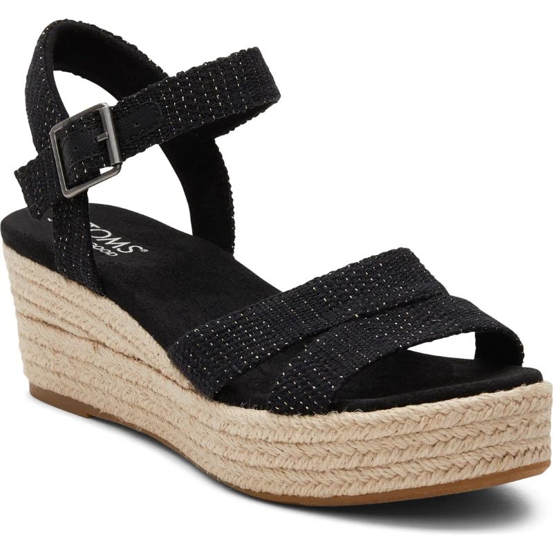 Audrey Ankle Strap Espadrille Platform Wedge Sandal 