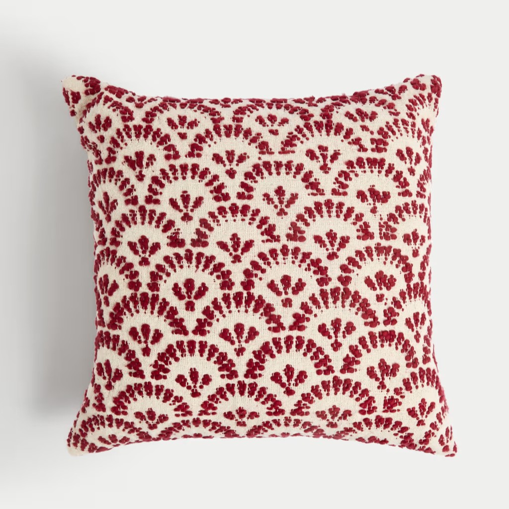 Pure Cotton Fan Jacquard Cushion